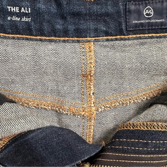AG Adriano Goldschmied Women's The ALI A-Line Jean Skirt 28 Reg Faded Blue Denim - Picture 5 of 6